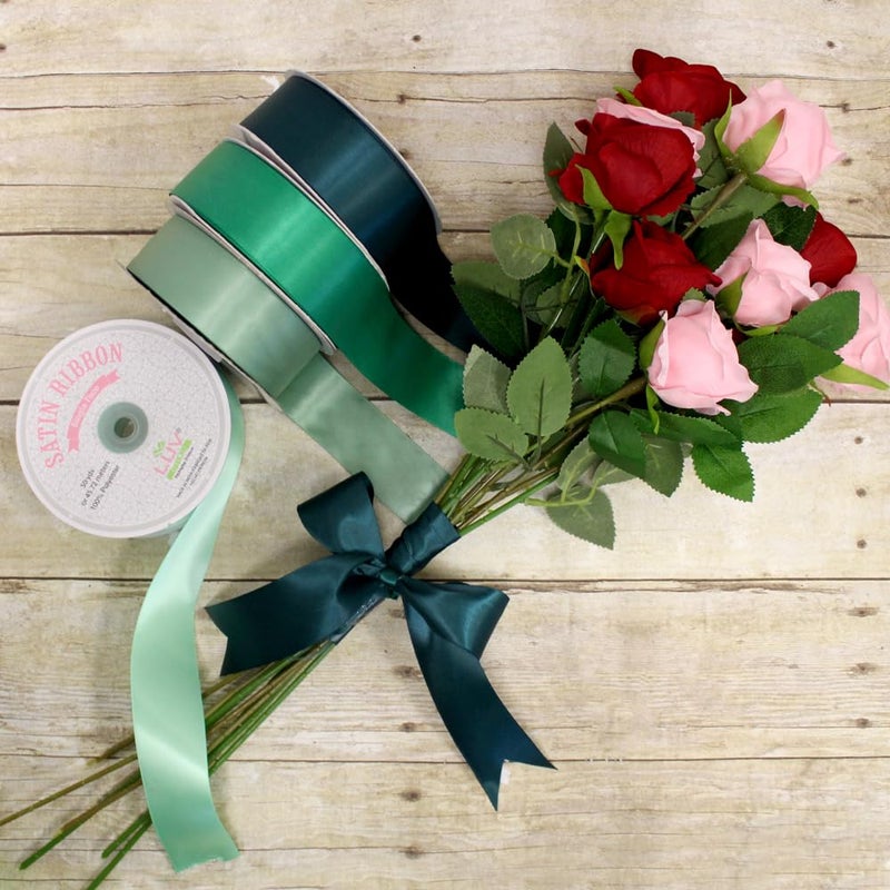 LUV RIBBONS Creative Ideas Satin Single Face 1.5" Inch Ribbon x 50 Yards,for Gift Wrapping Crafts Wedding Decoration Bows Bouquet Floral Arrangement - Image 5